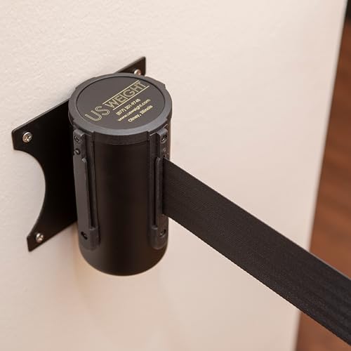 US Weight U2501 Wall Mount with Retractable Belt ? 13' Black