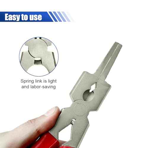 8" MIG Welding Pliers, High Carbon Steel Multi-Functional Welding Pliers, Anti-Rust Mig Welder Plier Clip Tool, Professional Welding Soldering Tool for Wire Cutting, Spatter Scraping