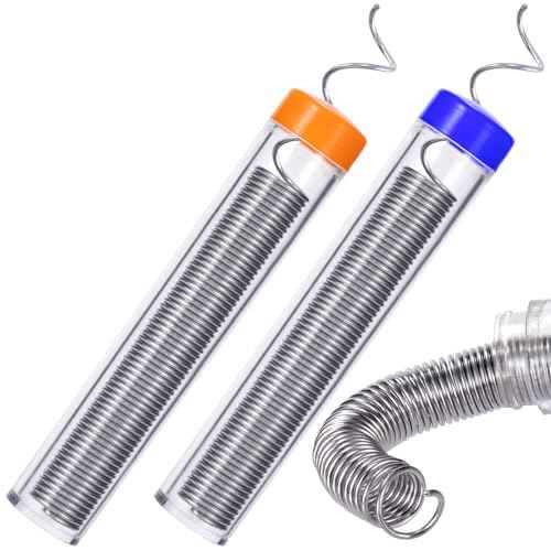 KIKOOD 2pcs Solder Wire 0.8mm Diameter Rosin Core Solder for Electronic Electrical Soldering Components Repair, OF7331-M