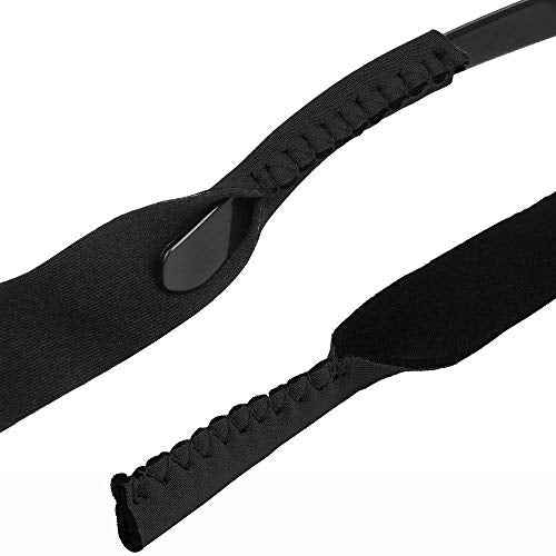 Men/Women Sunglass Straps, Safety Eyewear Retainer, Neoprene-Ideal for Sports&Outdoor, Fit Most Glasses,5pack(Black)