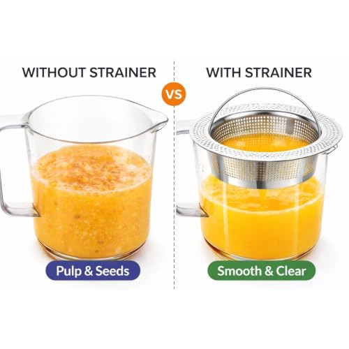 Pulp Strainer for Nama J2 Cold Press Juicer - 304 Stainless Finishing Filter, Hand-Wash