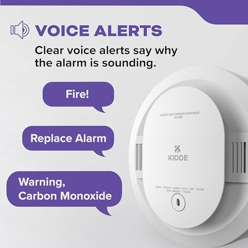 Kidde Smoke & CO Detector 30CUDR-V 1 Pack AA Battery-Powered 10th Edition