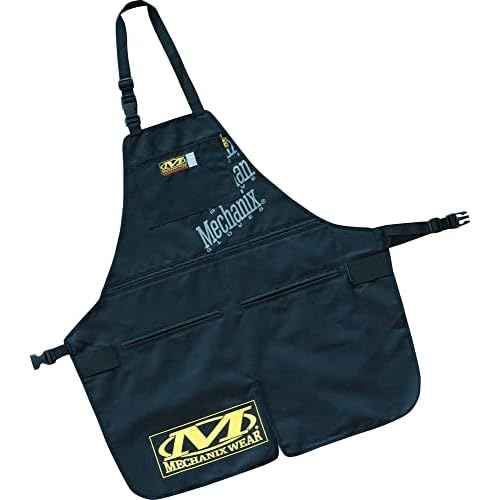 Mechanix Wear Shop Apron - Heavy Duty Industry Grade Work Apron - Liquid Resistant - Multiple Storage Pockets - Machine Washable - Adjustable Straps - One Size Fits All - Black