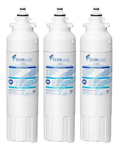 Filterlogic 3-Pack ADQ73613401 Water Filter Replacement for LG Refrigerators