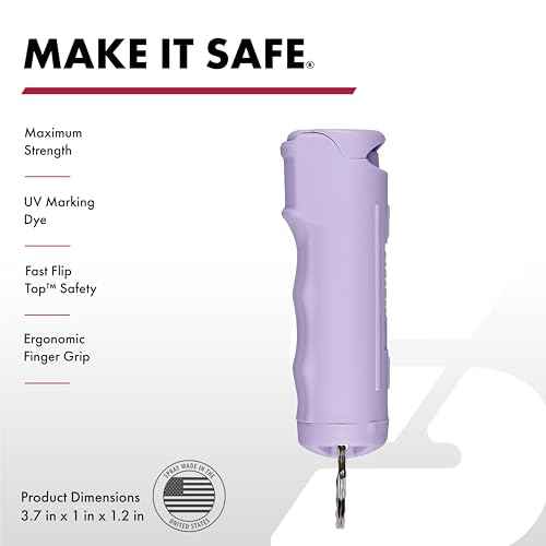 SABRE Pepper Spray & 2-in-1 Stun Gun with Flashlight, Self Defense Kit, Fast Flip Top Safety, Finger Grip for Better & Faster Aim, Painful 1.60 ?C Charge, 120 Lumen LED Light, Rechargeable, 0.54 fl oz