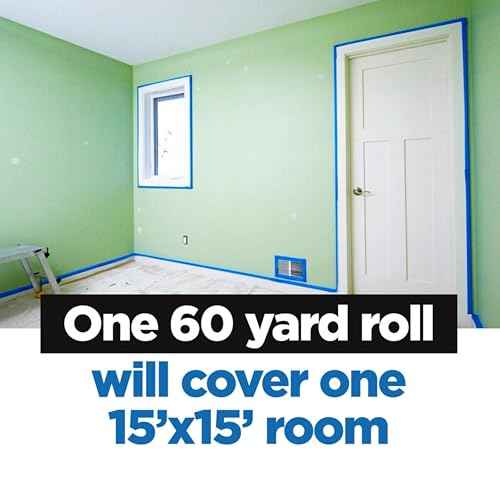 ScotchBlue Original Multi-Surface Painters Tape, 1 Inch Wide (0.94 In. x 60 Yds), 1 Roll, Blue Paint Tape Protects Surfaces and Removes Easily, Masking Tape for Indoor and Outdoor Use (2090-24NC)