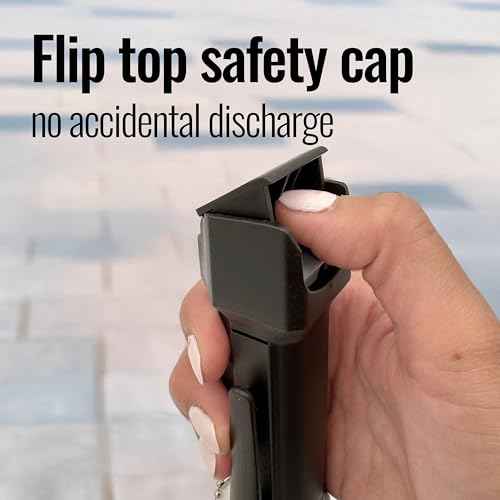 Mace Pepper Spray - Triple Action Model, 3-in-1 Formula (OC, Tear Gas, UV Dye), Flip Top Safety Cap, Self Defense Spray for Women & Men