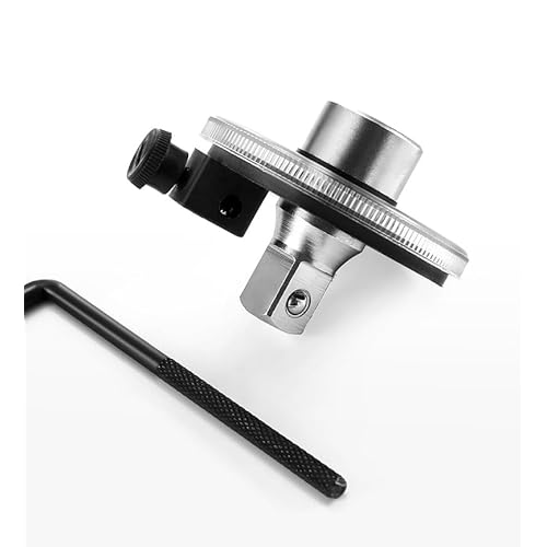 1/2 Inch Torque Wrench Angle Gauge Tool, 360¡Æ Adjustable 1/2" Drive Torque meter Wrench Set, Professional Measure Tool