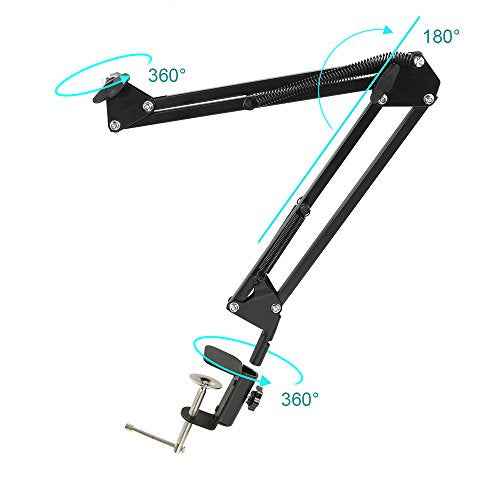 Adjustable Solder Smoke/Fume Absorber, Remove Fume Extractor Absorber Fan Quiet Working Fan with Adjustable Table Clamp for ESD Soldering Station Work, Eliminate Toxic Fumes helpful for Health