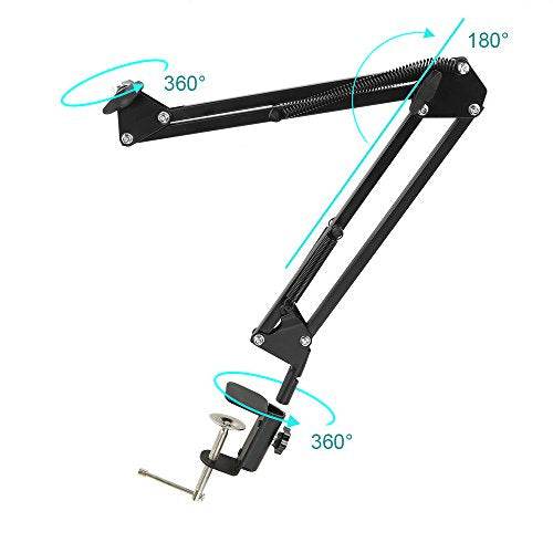 Adjustable Solder Smoke/Fume Absorber, Remove Fume Extractor Absorber Fan Quiet Working Fan with Adjustable Table Clamp for ESD Soldering Station Work, Eliminate Toxic Fumes helpful for Health