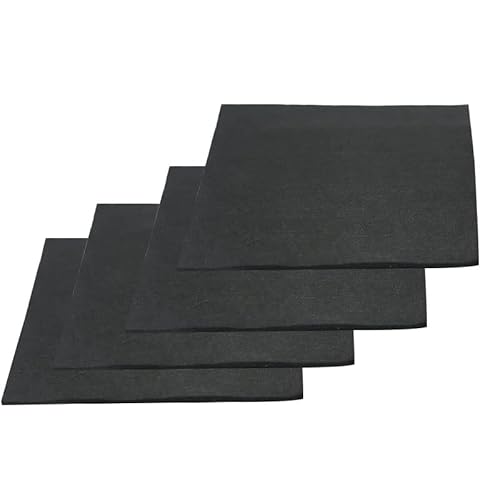 4-Pack 20" x 20" Carbon Felt Welding Blankets - Heat Resistant up to 1800¡ÆF - Fireproof Mat for Glass Blowing, Camp Stove, Grill - Fire Resistant Pad - Carbon Fiber Blanket