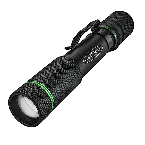 Police Security Aura-RS Ultra-Bright 260 Lumen Rechargeable Flashlight, Compact, 3 Modes, Slide Focus, USB-C Charging, Perfect for DIY Projects and Trade Professionals