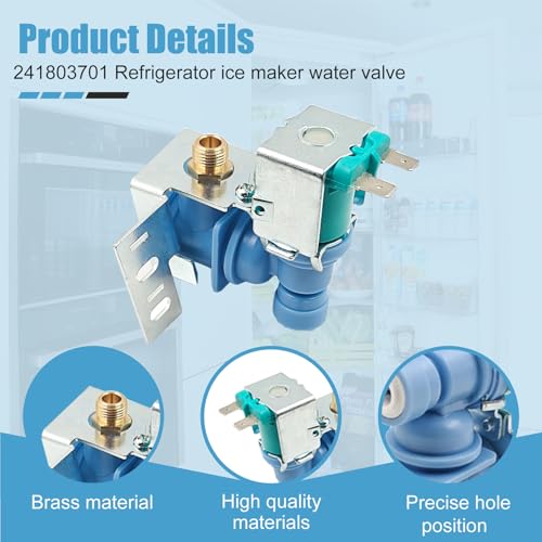 242252603 Refrigerator Ice Maker Water Inlet Valve for Frigidaire