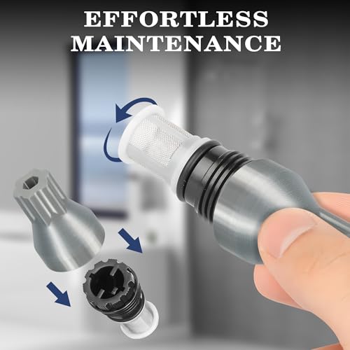 Brolena Silver 3-in-1 Water Heater Filter Removal Tool & Replacement Filters Kit for Rinnai