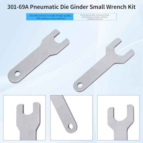 301-69A & 301-69B Pneumatic Die Ginder Wrench Kit,Angle Grinder Wrench Tool Replacement parts,for Ingersoll Rand 301, 302, 307, 308,5102, 5108, and M2 Series Air Die Grinders