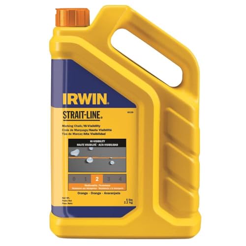 Irwin Strait-Line 5 lb Fluorescent Orange Chalk – Temporary Marking Chalk