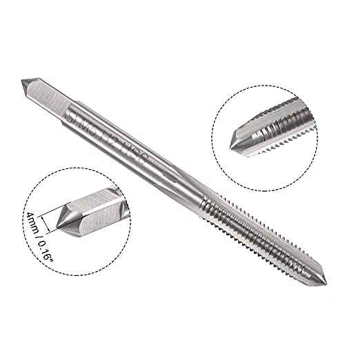 uxcell M5 x 0.8mm Metric Tap and Die Set, Machine Thread Screw Tap with Round Threading Die, Tap & Die Kit for Nut Screw Bolt Thread Repair