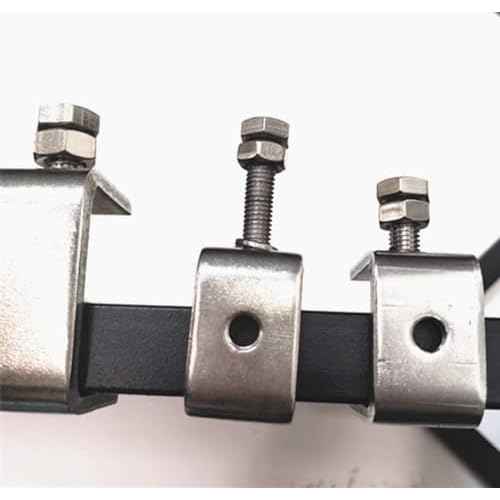 304 Stainless Steel C-Clamp with 0.79 Inch Wide Jaw Opening Heavy Duty Metal U Clamps for Woodworking Welding Building Household and Construction(4PCs)