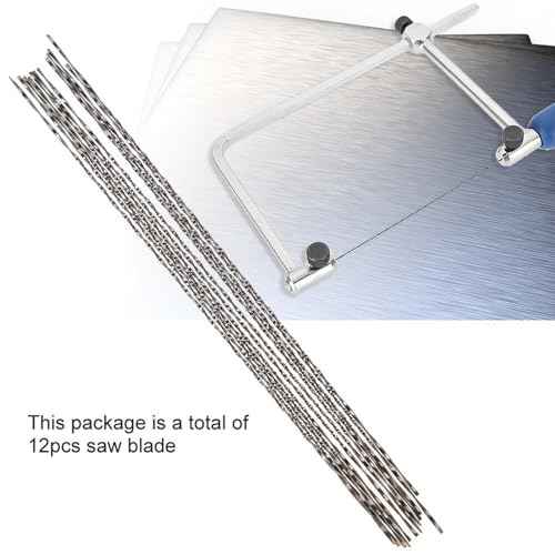 Spiral Scroll Saw Blades, 12 PCS #1 Scroll Saw Blades for Wood Metal Plastic Cutting Sawing Carve 13 cm / 5 inch