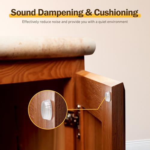 160 Pcs Silicone Cabinet Door Bumpers Self-Adhesive Round Noise Dampening Pads