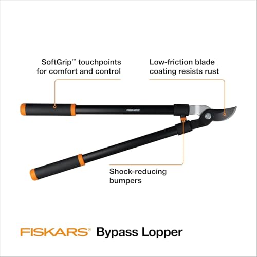 Fiskars 28-Inch Garden Bypass Loppers with 1.5-Inch Cut Capacity - Standard Version