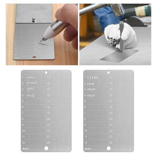 Steel Crypto Seed Phrase Storage, Metal Seed Bitcoin Phrase Plate for Hardware Cold Backup, 2 Plates and Security Seals