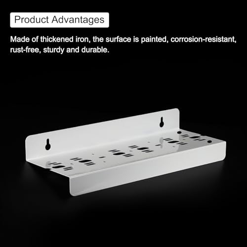 MECCANIXITY 10 Inch Water Filter Housing Bracket for Whole House Plumbing White