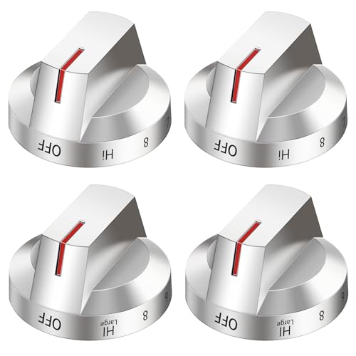 DG94-03500A/Z Stove Knob Set for Samsung Gas/Electric Range - 4 Pack (AV/AW Variants Included)