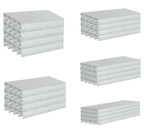 HW HAMWOO T50 Staples 1/4"-9/16" Variety Pack 6720pcs Galvanized 20 Gauge