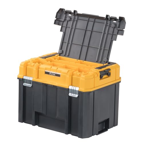 DeWalt TSTAK Deep Toolbox with Long Handle—Extra Large, Fixed Divider