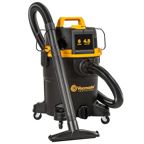 Vacmaster Professional 6-Gallon Wet/Dry Shop Vacuum with Self-Cleaning Filter