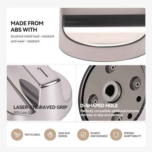 W11517331 for Whirlpool Electric Range Knobs,Replace W10850027 W11117415 W11458840 Oven Knob, Compatible with Whirlpool WEC310S0LS1, WEE515S0LZ1, WEC310S0LS2, WEE515S0LS1 Electric Range Knob (4pcs)