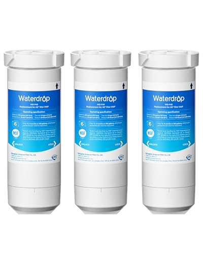 Waterdrop XWF Water Filter Replacement 3-Pack for GE WR17X30702 No Chip - Compatible