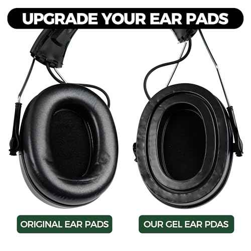 Soft Gel Ear Pads for 3M WorkTunes Series,Compatible with Peltor Sport RangeGuard TAC100 300 500 Shooting Range Earmuffs,Gel Ear Cushion,Hearing Protection Replacement Gel Ear Cups