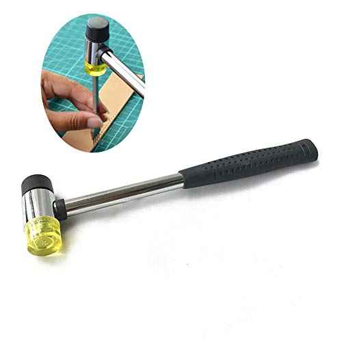 Small Rubber Mallet Hammer, Double-Faced Rubber Hammer for Jewelers Kid or women Usage or Light Tapping Work Non-Slip