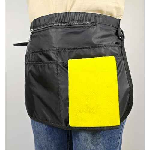 Small Size Cleaning Caddy Apron for Women with 5 Pockets, Professional Waterproof Cleaning Supplies for Housekeepers