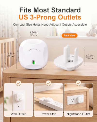 TrusTot Baby Proof Outlet Covers 24 Pack - Child Safety Plug Protectors with Rotatable Locking