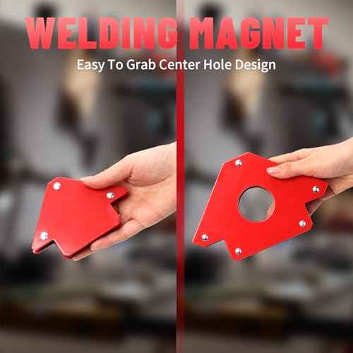 Welding Magnets 50LBS Pack of 4 Magnetic Welding Holder Heavy Duty Welding Magnet Tools and Accessories for 45, 90, and 135 Degree Angles Super Strong Welding Magnets and Clamps