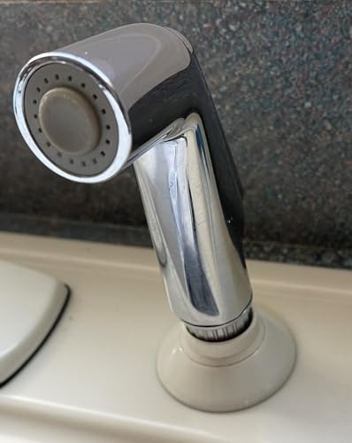 Awelife Chrome Universal Sink Spray Attachment Kitchen Side Sprayer Head Replacement