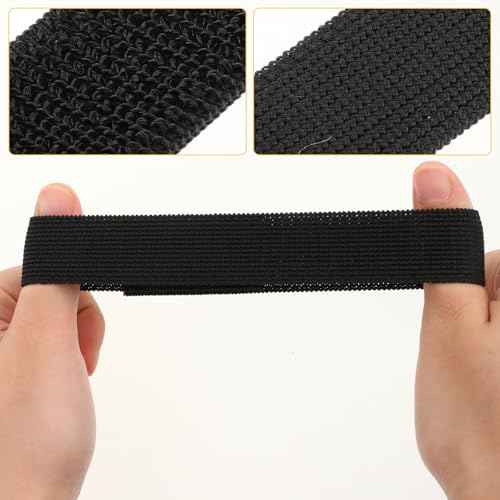 6 Pcs Ankle Strap, Boot Blousers Ankle Strap Elastic Boot Straps Bicycle Pant Leg Straps Adjustable Cycling Ankle Safety Band Black Elastic with Buckle for Riding Climbing Fishing Outdoor Sports