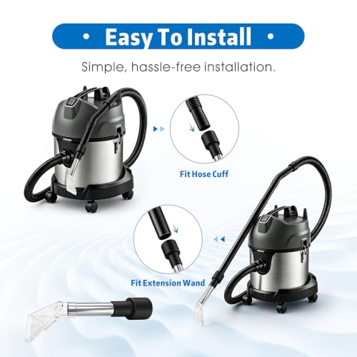 Kbiykuy Universal Shop Vac Extractor Attachment Hose Kit - Small