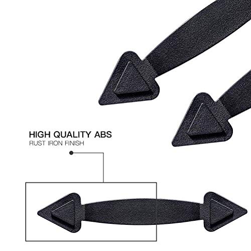 skysen Magnetic Garage Door Decorative Faux Hinges Handles Accents Hardware Kit Black(cxckls)