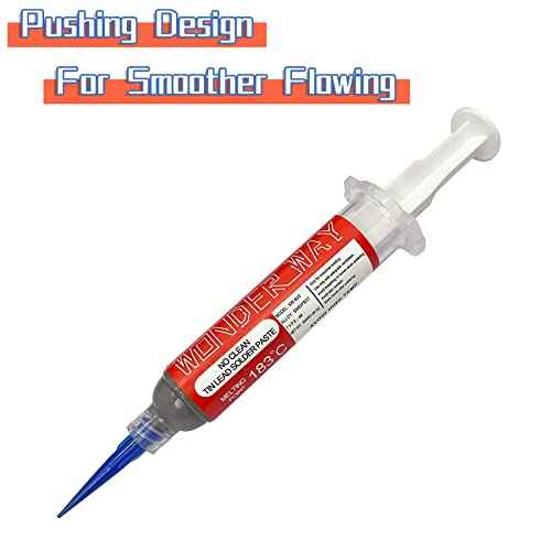 Wonderway Sn63/Pb37 T4 Tin Lead Solder Paste No Clean, 183¡É Melting Point (30g)