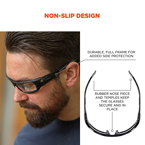 Ergodyne Skullerz ODIN Anti Scratch Safety Glasses, Anti-Fog, ANSI z87.1