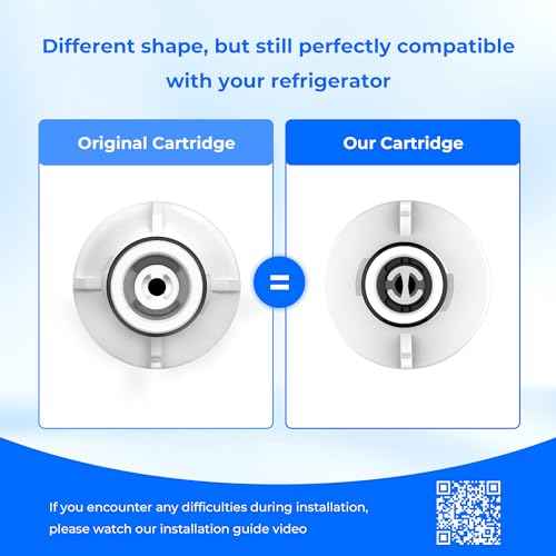 Waterdrop ADQ747935 LT1000PC Replacement for LG¢ç LT1000P¢ç/PC/PCS ThinQ¢ç Refrigerator Water Filter, LFXS26973S, LMXS28626S, LMWS27626S, LFXS28596S, ADQ74793501 and LT120F¢ç, 3 Combo