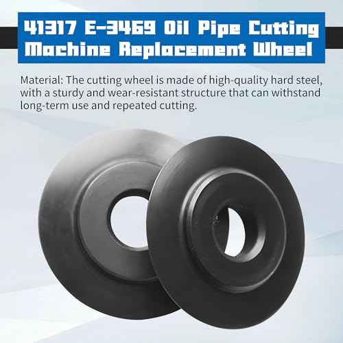 41317 E-3469 Tubing Cutter Replacement Wheel (6-Pack) ? Compatible with RIDGID Models 101, 103, 104, 117, 118, 150, 151, 152, 153, 205 ? Copper Pipe Cutter Replacement Parts for Accurate Cutting