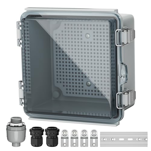 Joinfworld 6x6x4 Inch Outdoor Waterproof Electrical Junction Box Weatherproof Enclosure