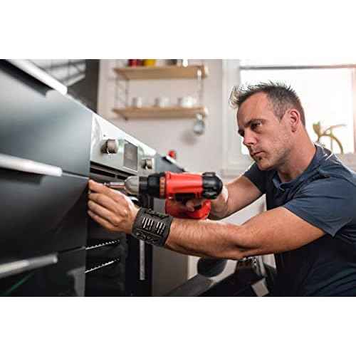 Magnelex Magnexpert Magnetic Wristband for Holding Screws, Nails and Drill Bits - Crafted from Ballistic Nylon with 15 Powerful Magnets, Stocking Stuffer for Men