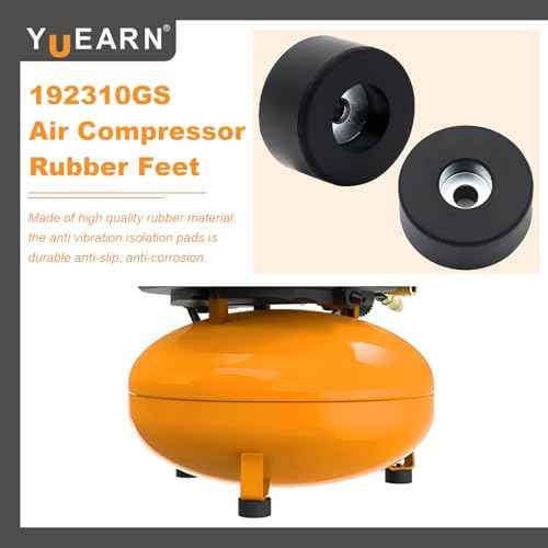10PCS 192310GS Air Compressor Rubber Feet, Anti Vibration Isolator Mount for Coleman Powermate, Sanborn 094-0026, E106661, Generators & Pressure Washers
