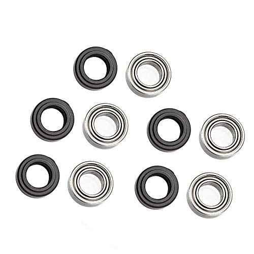 5pc 1/4 inch The Shank with Bearings Accessory Kit Ball Bearing for Router Bit -Interior:6.35MM Outer:12.7MM